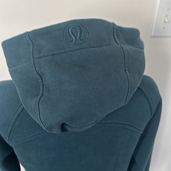 Lululemon Scuba Full Zip Green Hooded Sweat Jacket 6 - Picture 7 of 9